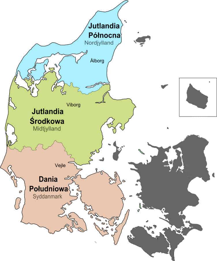 regiony administracyjne Danii